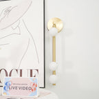 Wall Lamp With Brass Glass Tube Lighting Lobby