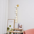 Wall Lamp With Brass Glass Tube Lighting Lobby