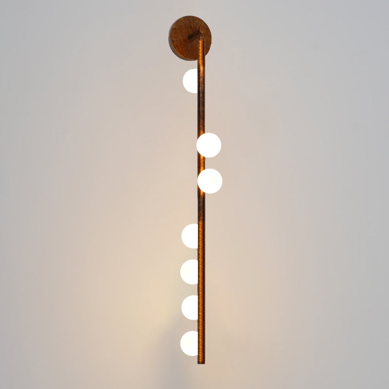 Wall Lamp With Brass Glass Tube Lighting Lobby