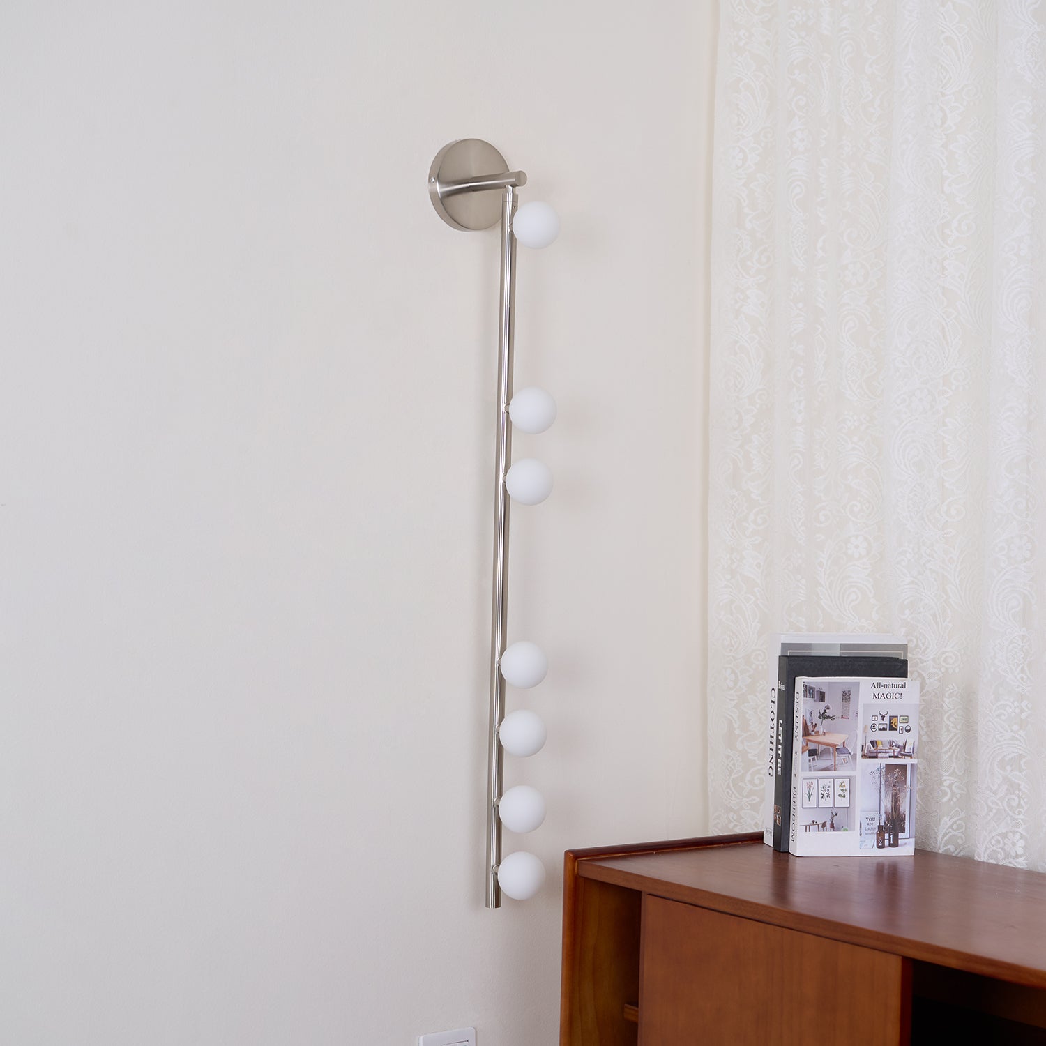 Wall Lamp With Brass Glass Tube Lighting Lobby