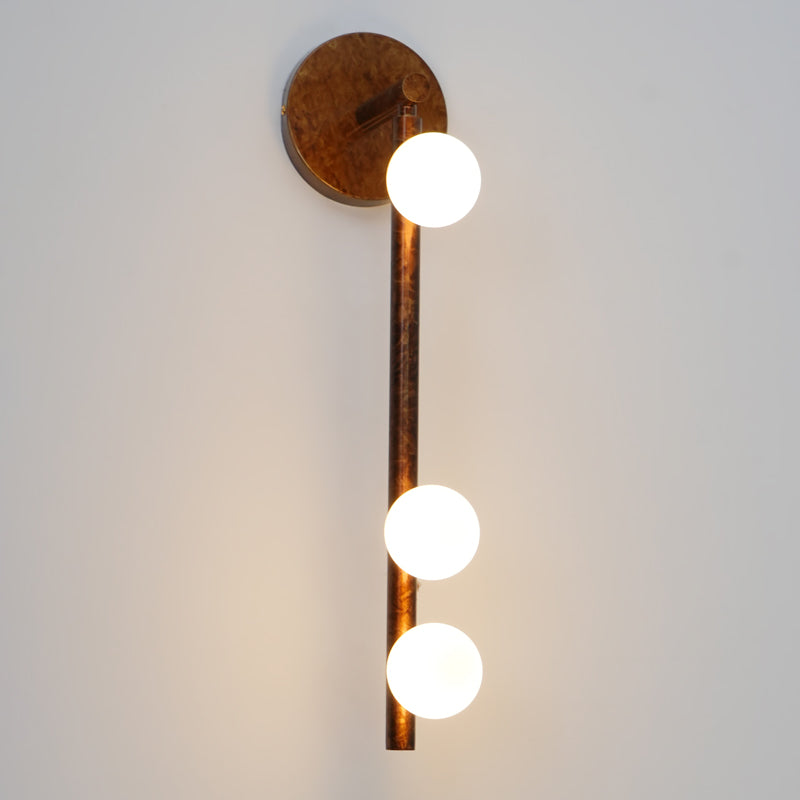 Wall Lamp With Brass Glass Tube Lighting Lobby