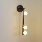 Wall Lamp With Brass Glass Tube Lighting Lobby