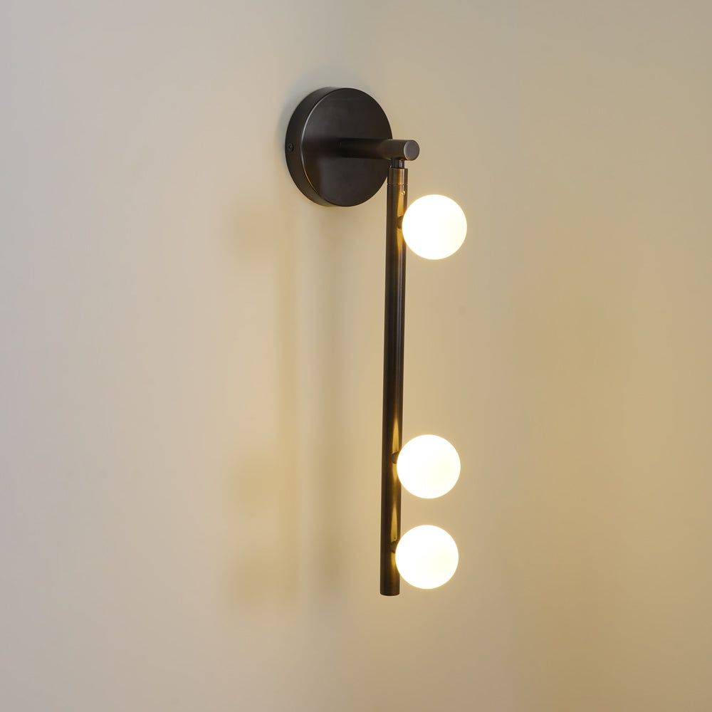 Wall Lamp With Brass Glass Tube Lighting Lobby
