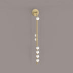 Wall Lamp With Brass Glass Tube Lighting Lobby