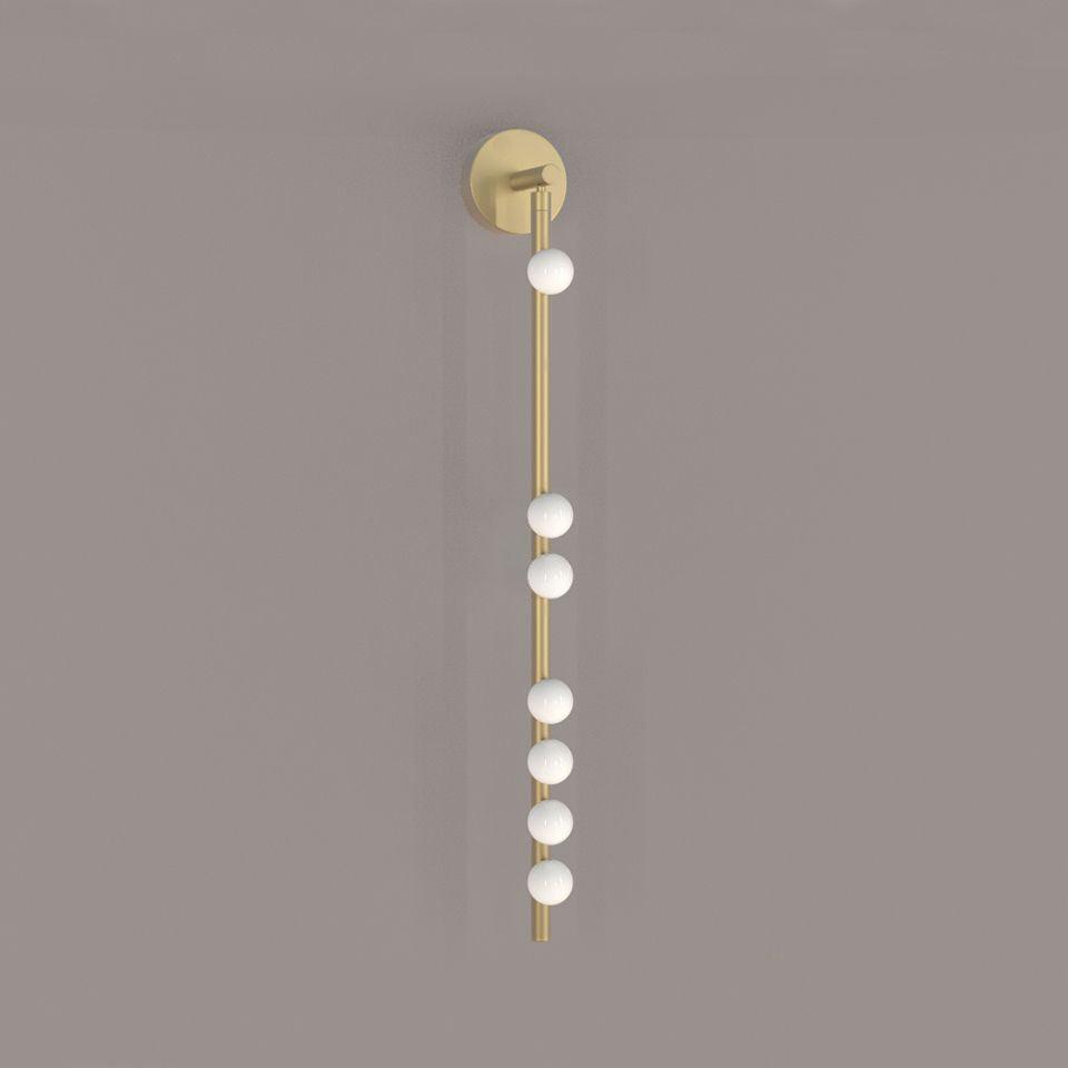 Wall Lamp With Brass Glass Tube Lighting Lobby
