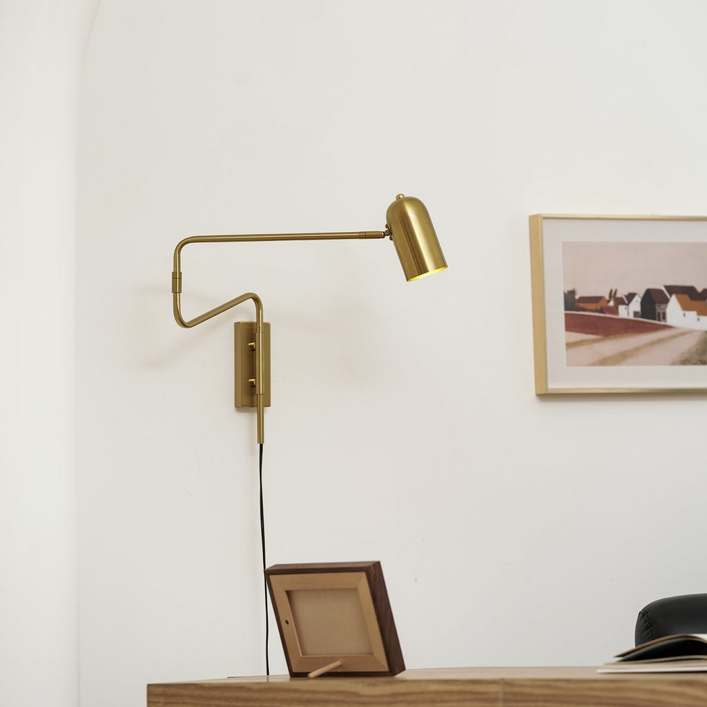 Wall-Mounted Plug In Adjustable Arm Light Lighting Lobby