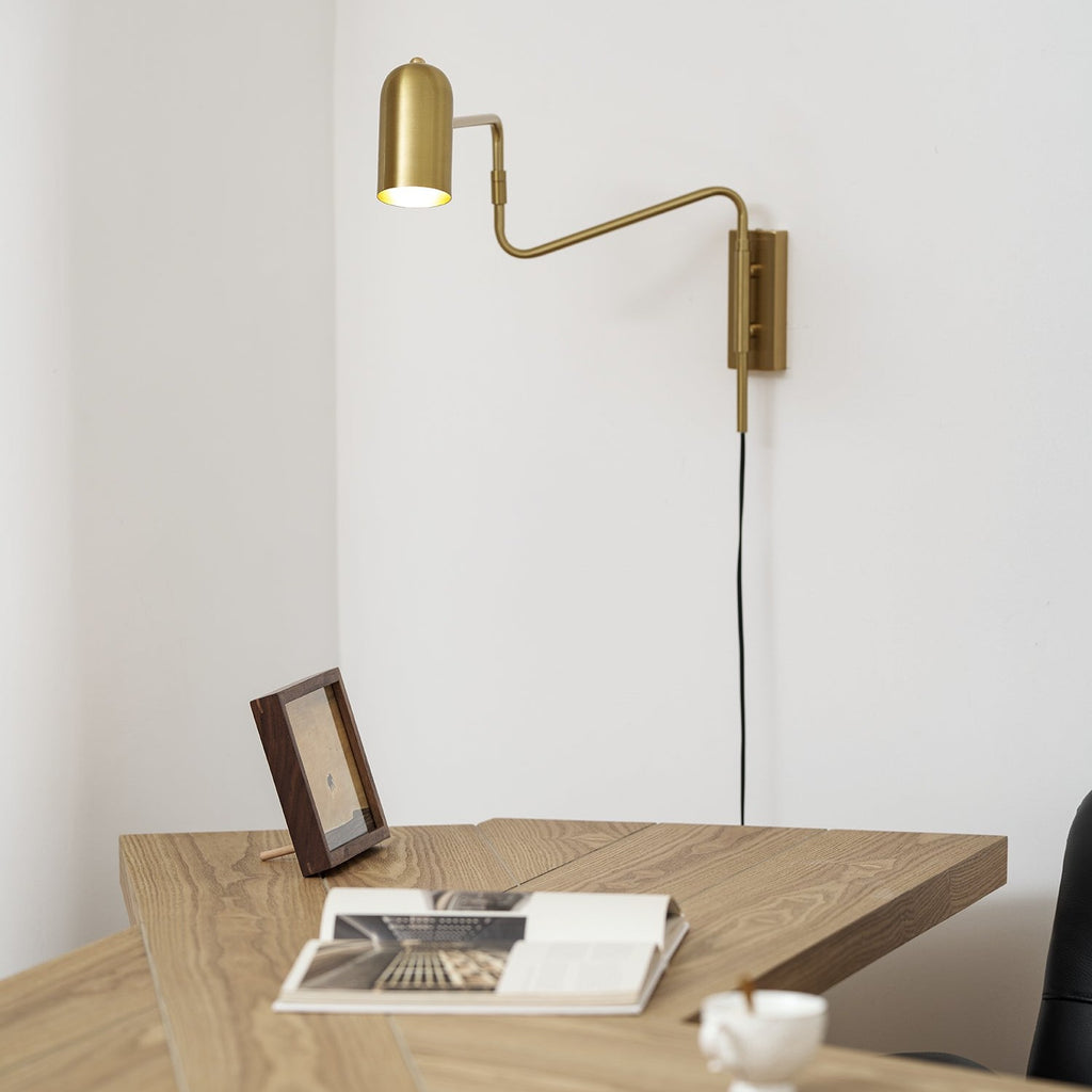 Wall-Mounted Plug In Adjustable Arm Light Lighting Lobby