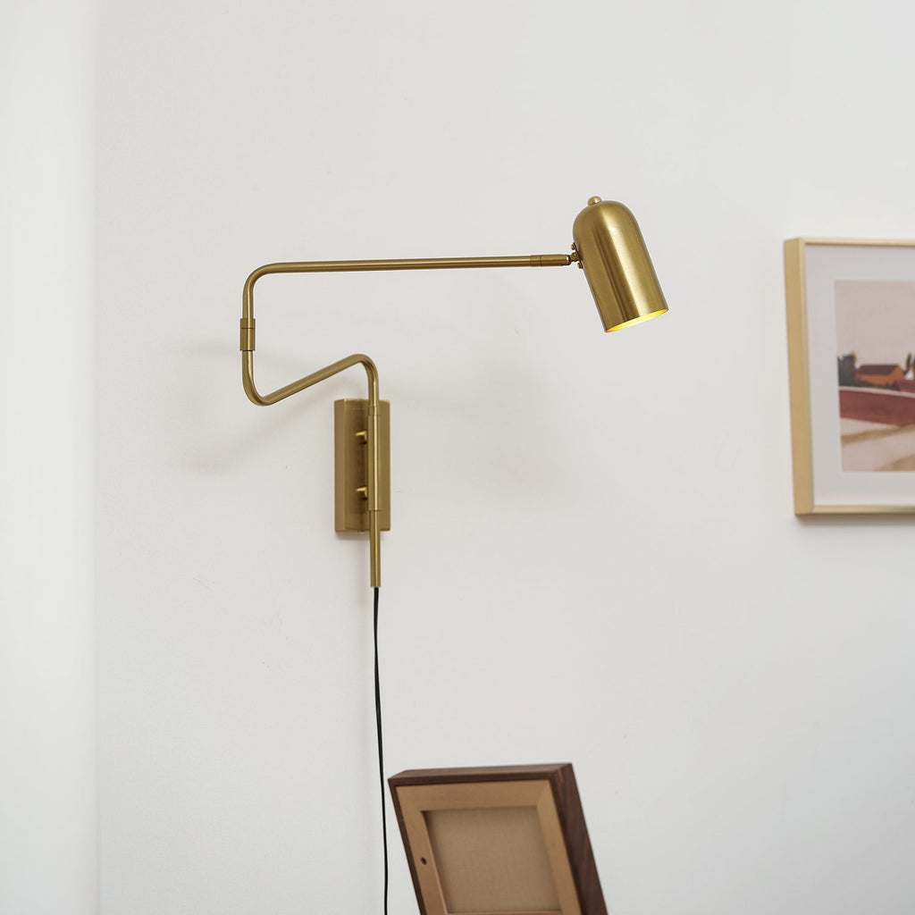 Wall-Mounted Plug In Adjustable Arm Light Lighting Lobby