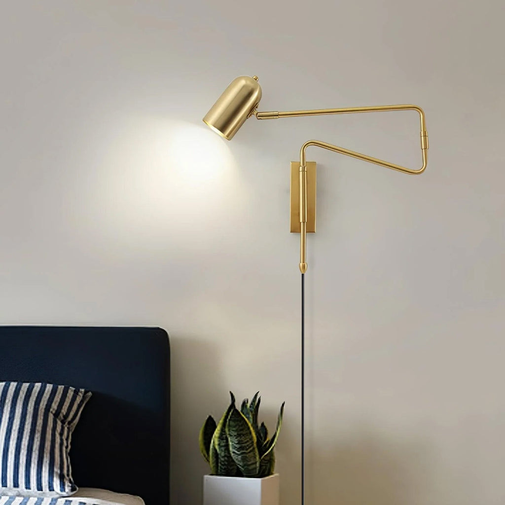 Wall-Mounted Plug In Adjustable Arm Light Lighting Lobby
