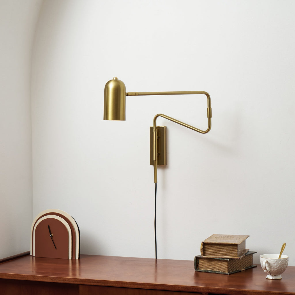 Wall-Mounted Plug In Adjustable Arm Light Lighting Lobby