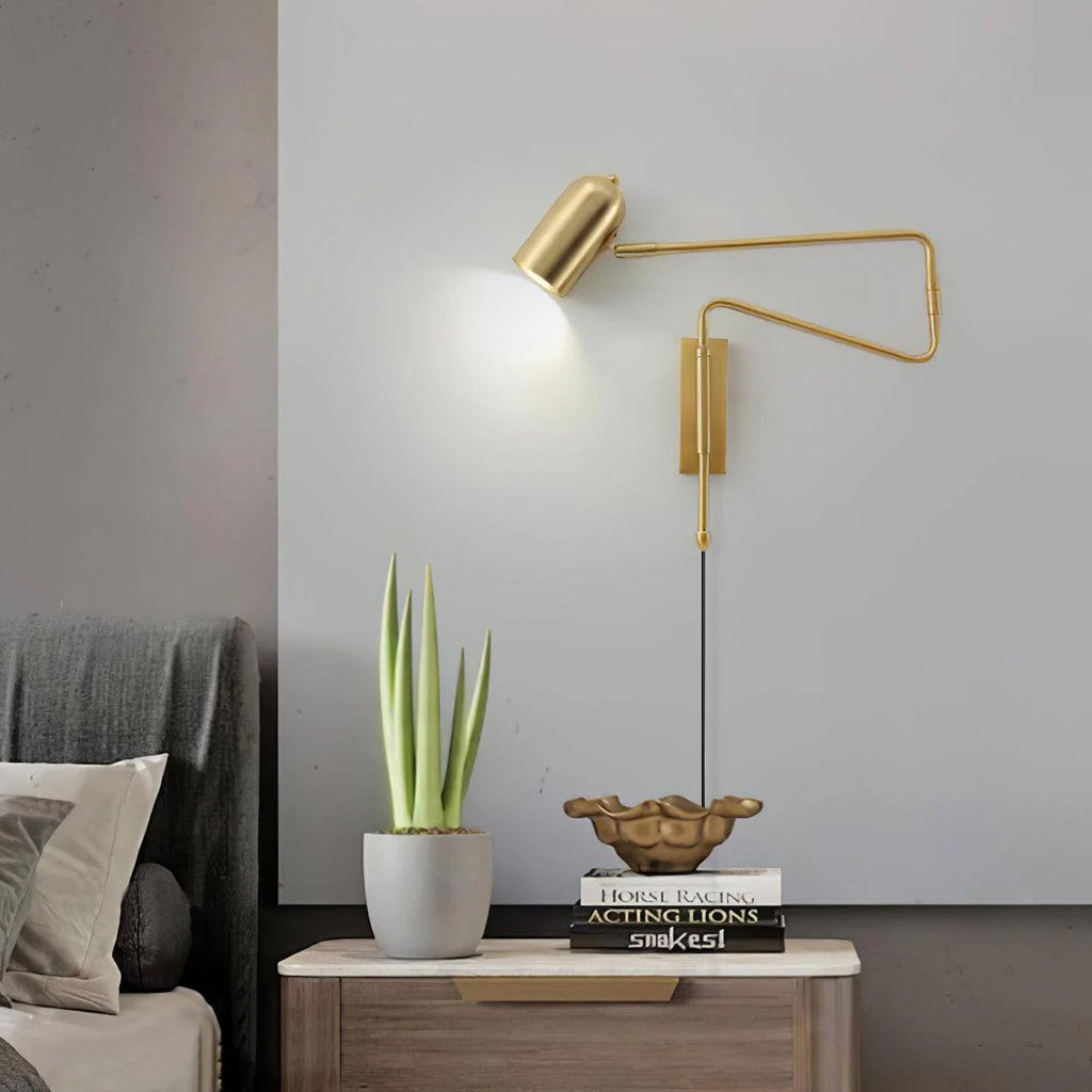 Wall-Mounted Plug In Adjustable Arm Light Lighting Lobby