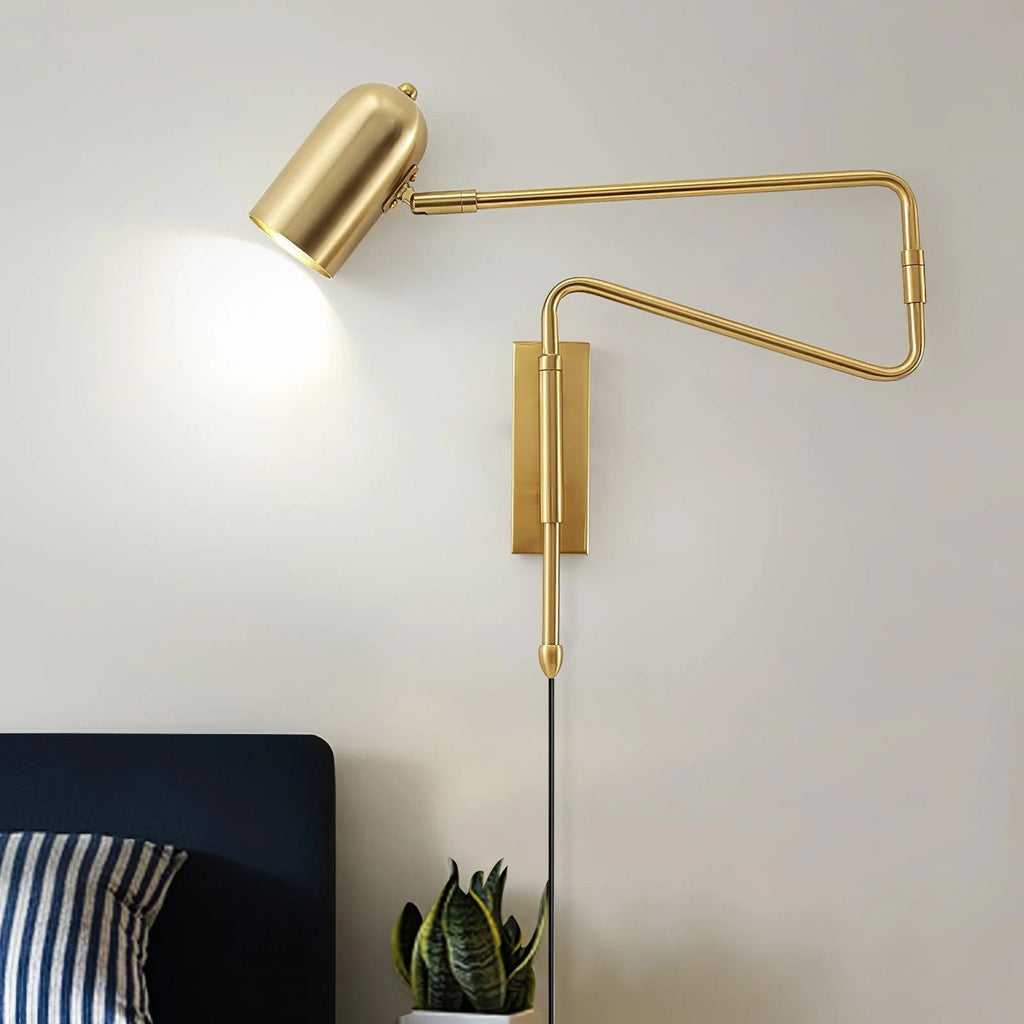 Wall-Mounted Plug In Adjustable Arm Light Lighting Lobby