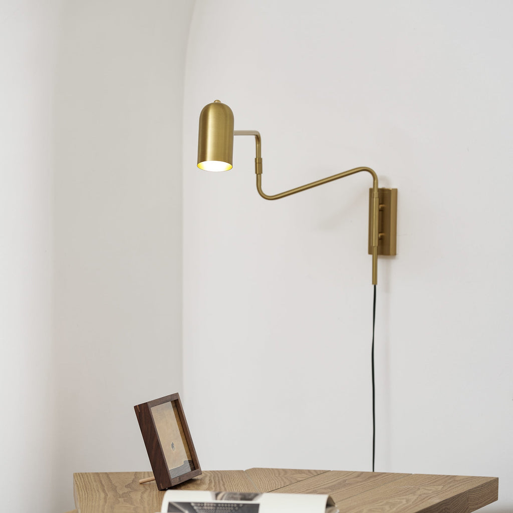 Wall-Mounted Plug In Adjustable Arm Light Lighting Lobby