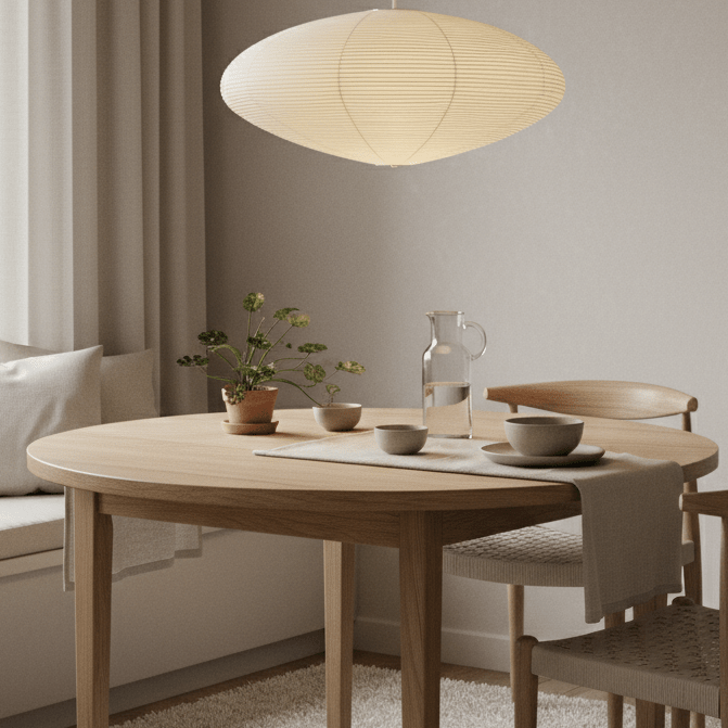 Washi Paper 15A Ceiling Pendant Light Lighting Lobby