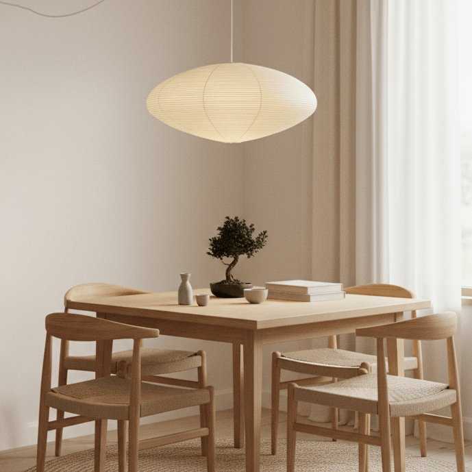 Washi Paper 15A Ceiling Pendant Light Lighting Lobby