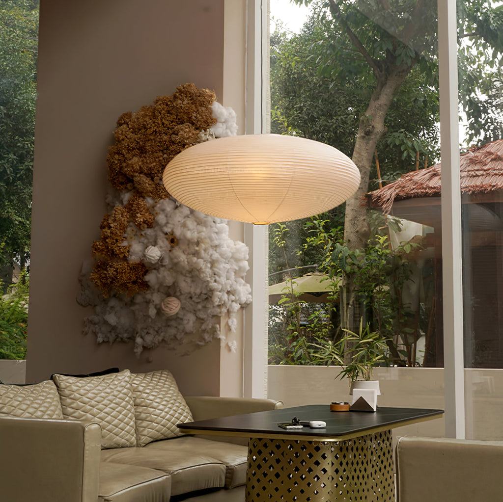 Washi Paper 15A Ceiling Pendant Light Lighting Lobby