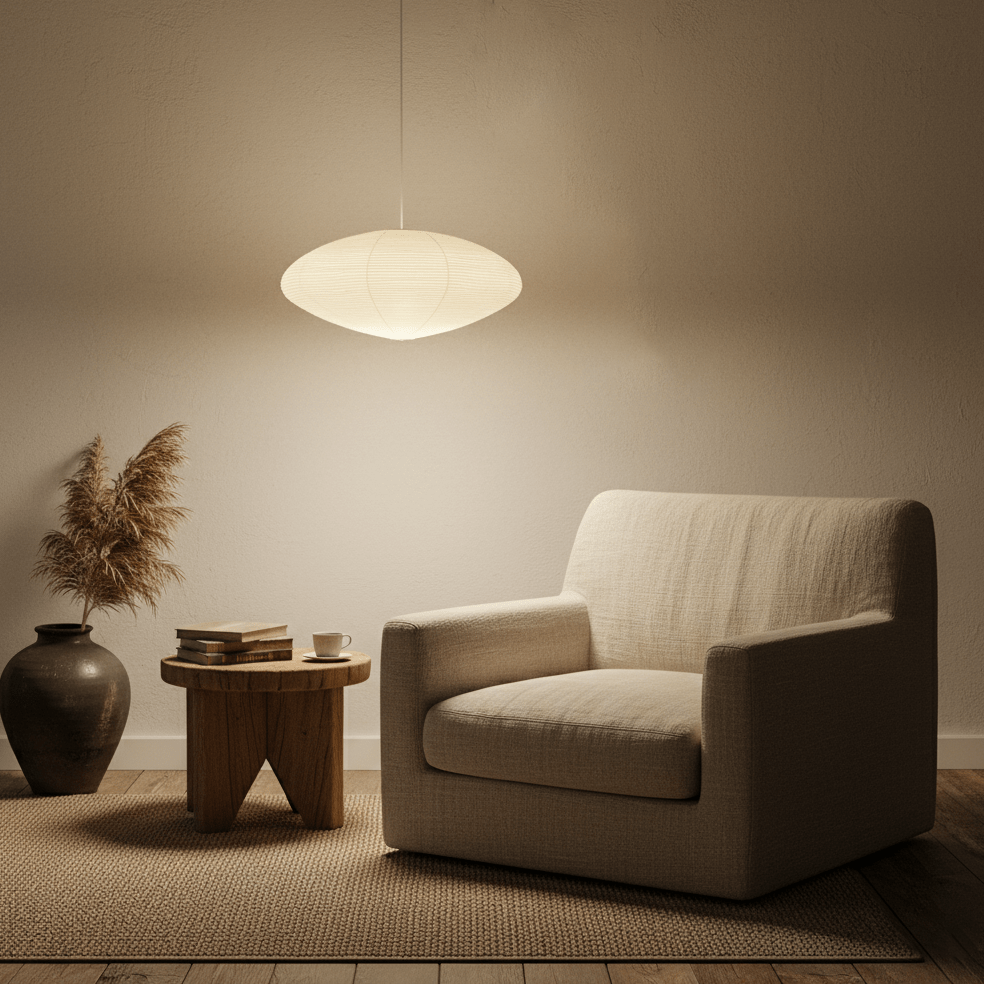 Washi Paper 15A Ceiling Pendant Light Lighting Lobby
