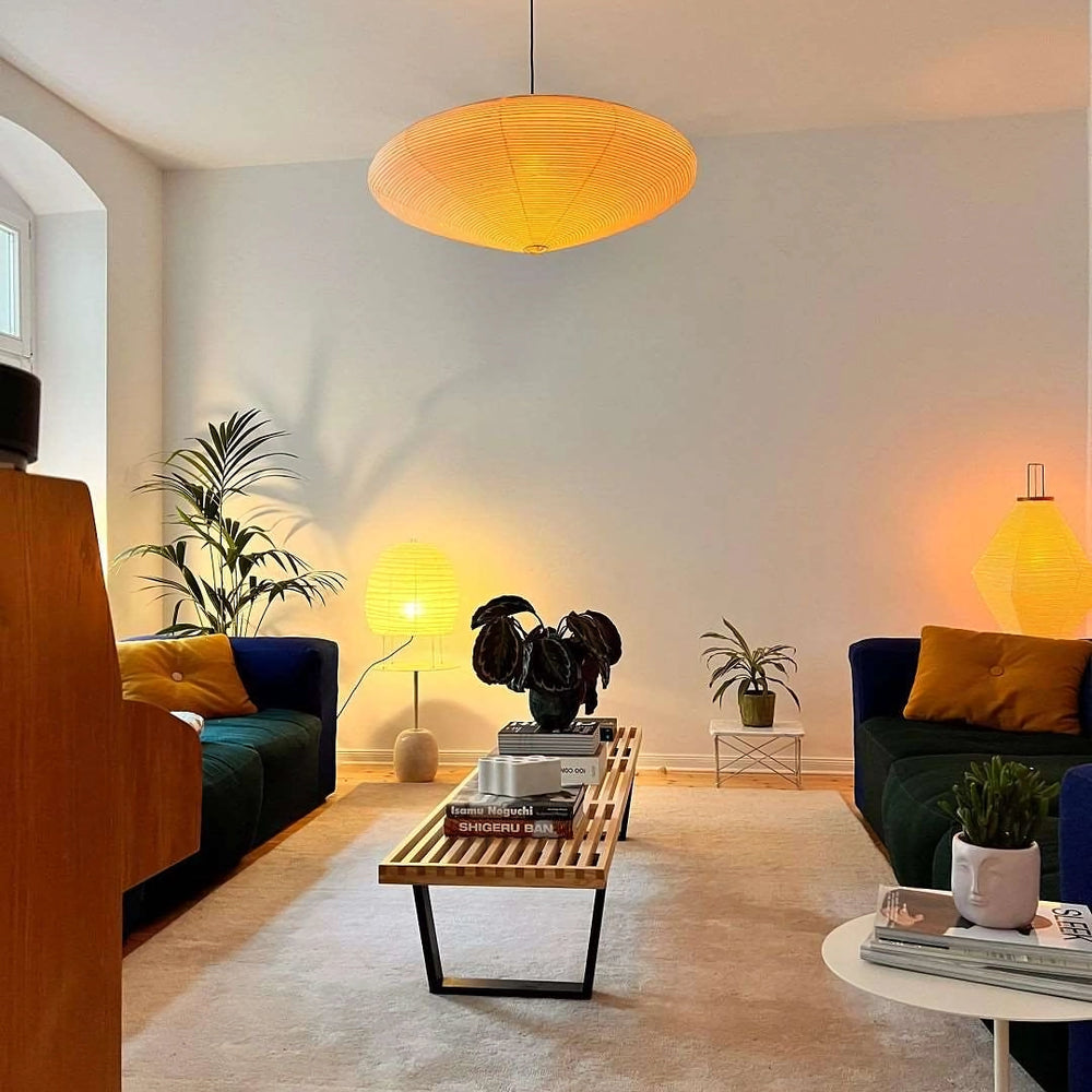 Washi Paper 15A Ceiling Pendant Light Lighting Lobby