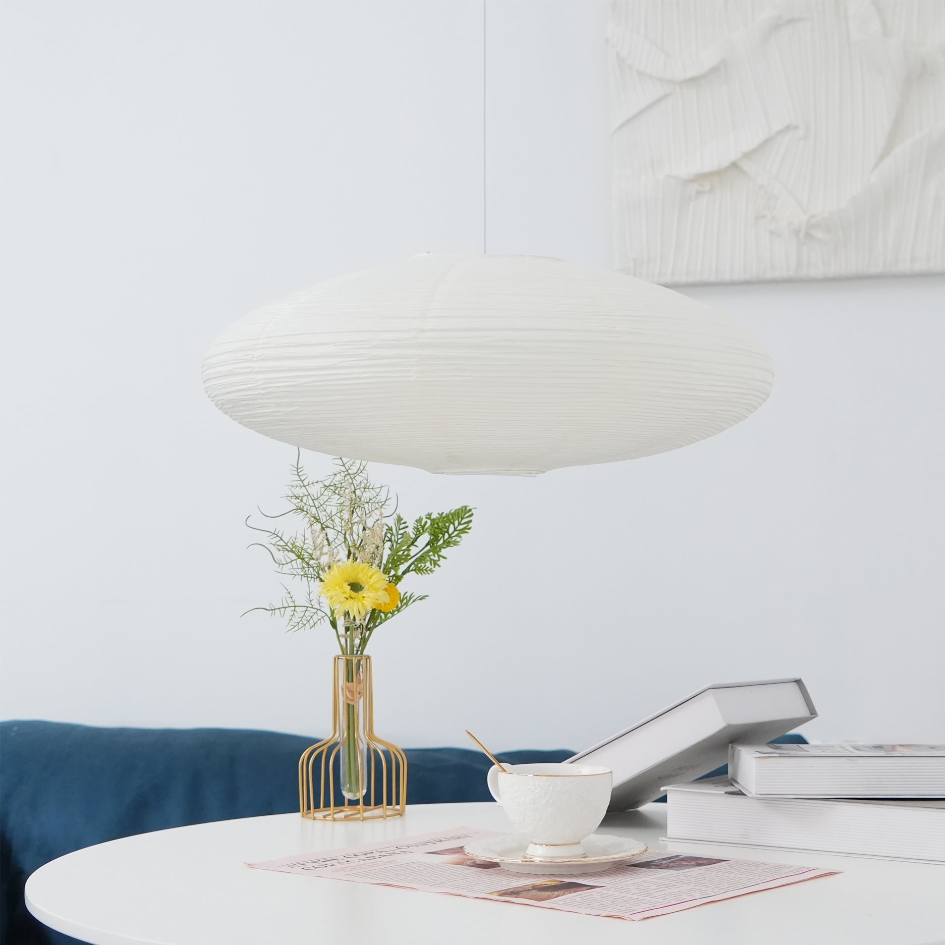 Washi Paper 15A Ceiling Pendant Light Lighting Lobby