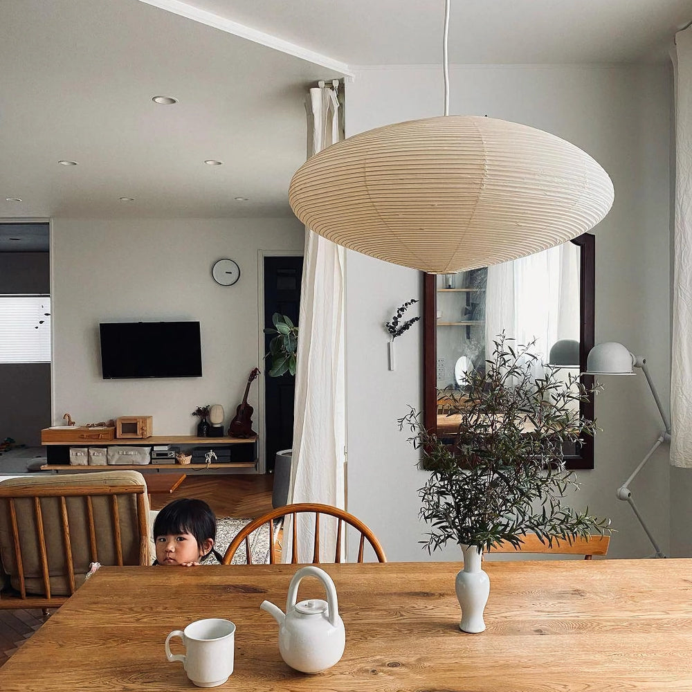 Washi Paper 15A Ceiling Pendant Light Lighting Lobby