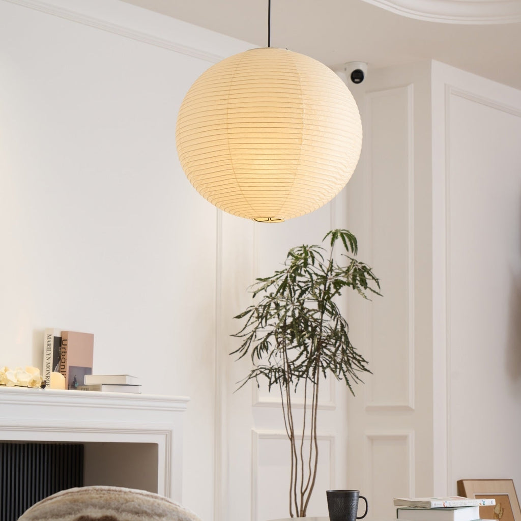 Washi Paper Ceiling Pendant Light Lighting Lobby