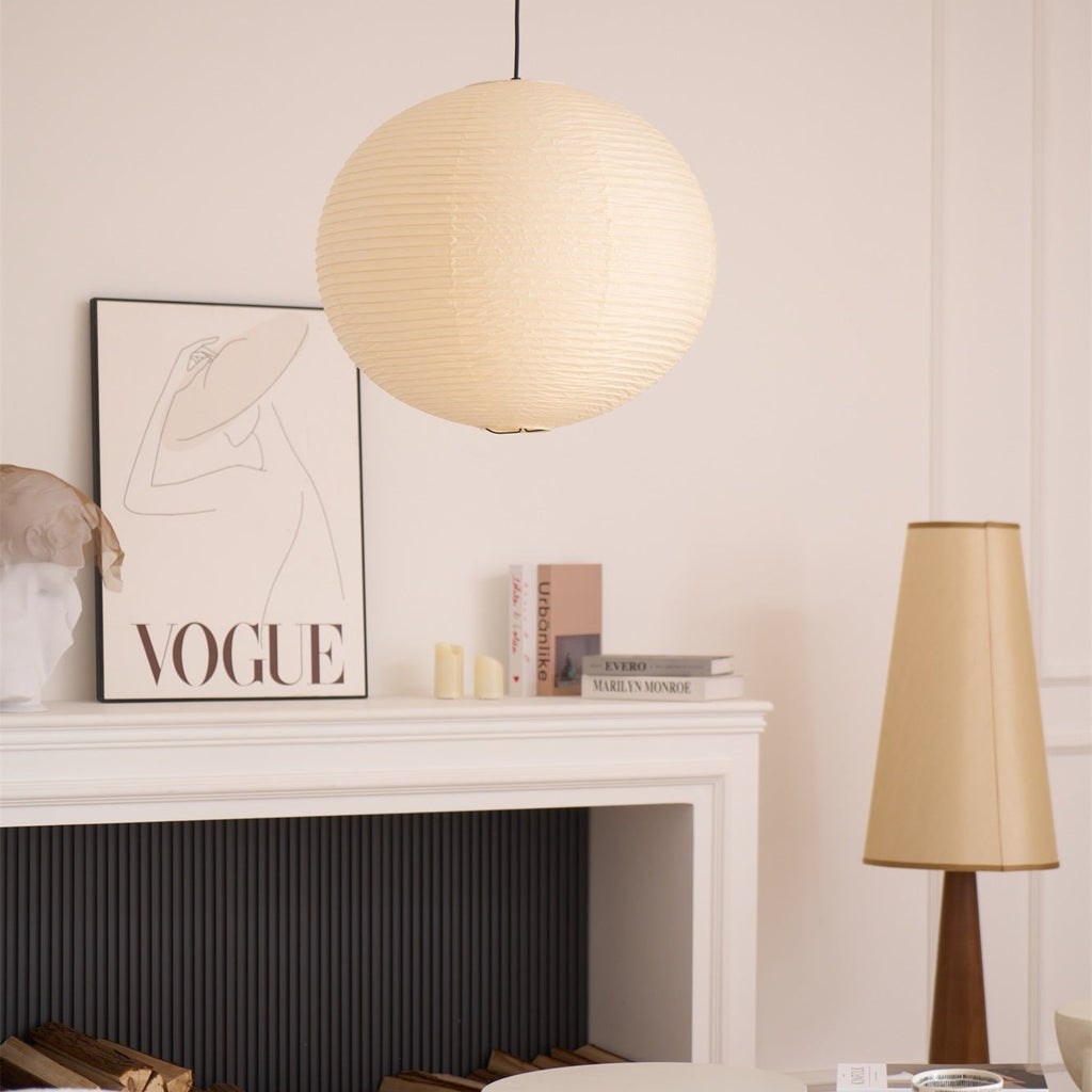 Washi Paper Ceiling Pendant Light Lighting Lobby