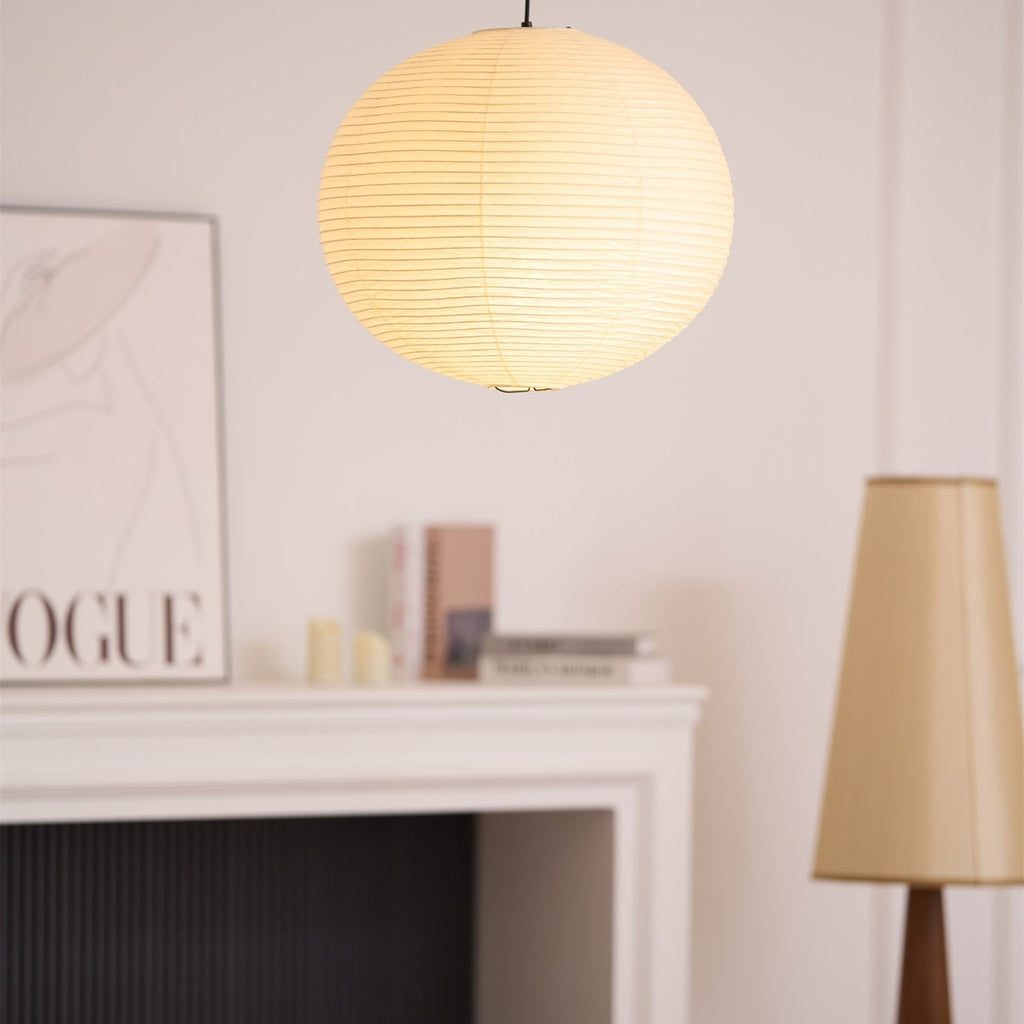 Washi Paper Ceiling Pendant Light Lighting Lobby