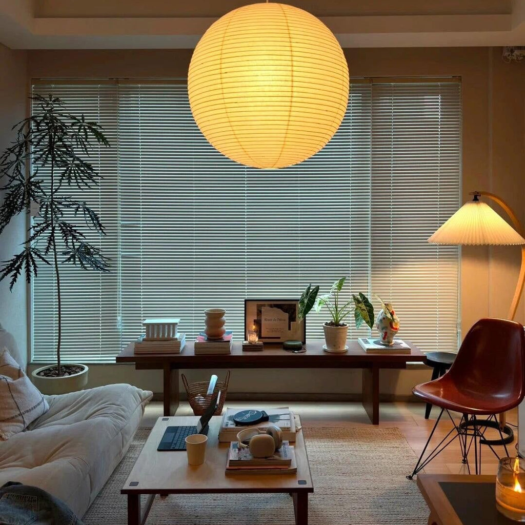 Washi Paper Ceiling Pendant Light Lighting Lobby