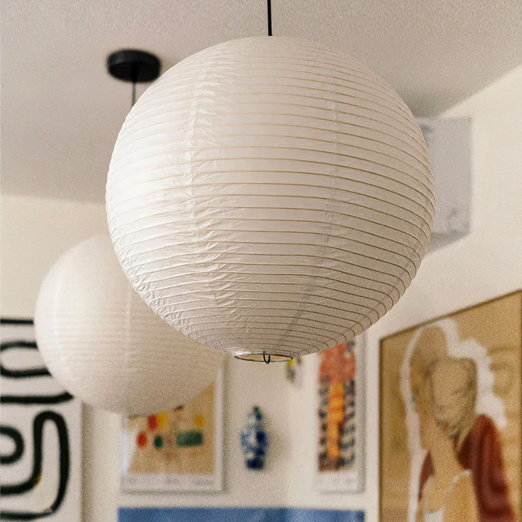 Washi Paper Ceiling Pendant Light Lighting Lobby
