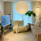 Washi Paper Ceiling Pendant Light Lighting Lobby
