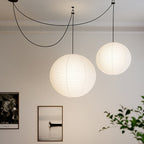Washi Paper Ceiling Pendant Light Lighting Lobby