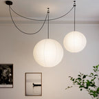 Washi Paper Ceiling Pendant Light Lighting Lobby
