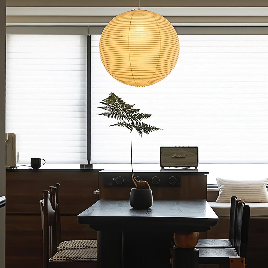 Washi Paper Ceiling Pendant Light Lighting Lobby