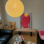 Washi Paper Ceiling Pendant Light Lighting Lobby