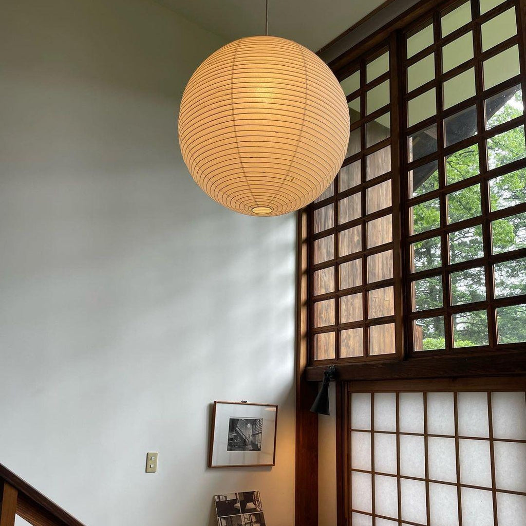 Washi Paper Ceiling Pendant Light Lighting Lobby