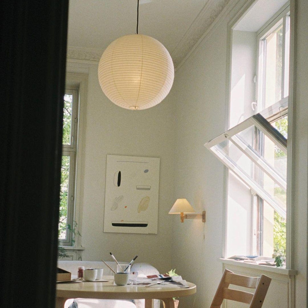 Washi Paper Ceiling Pendant Light Lighting Lobby
