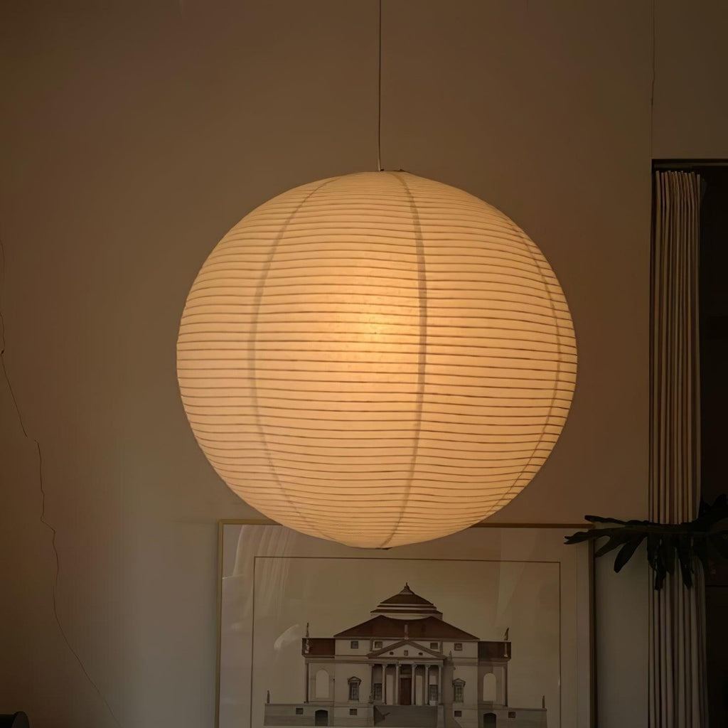 Washi Paper Ceiling Pendant Light Lighting Lobby
