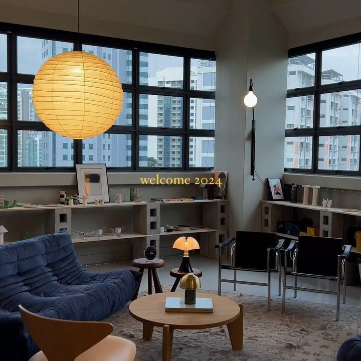 Washi Paper Ceiling Pendant Light Lighting Lobby