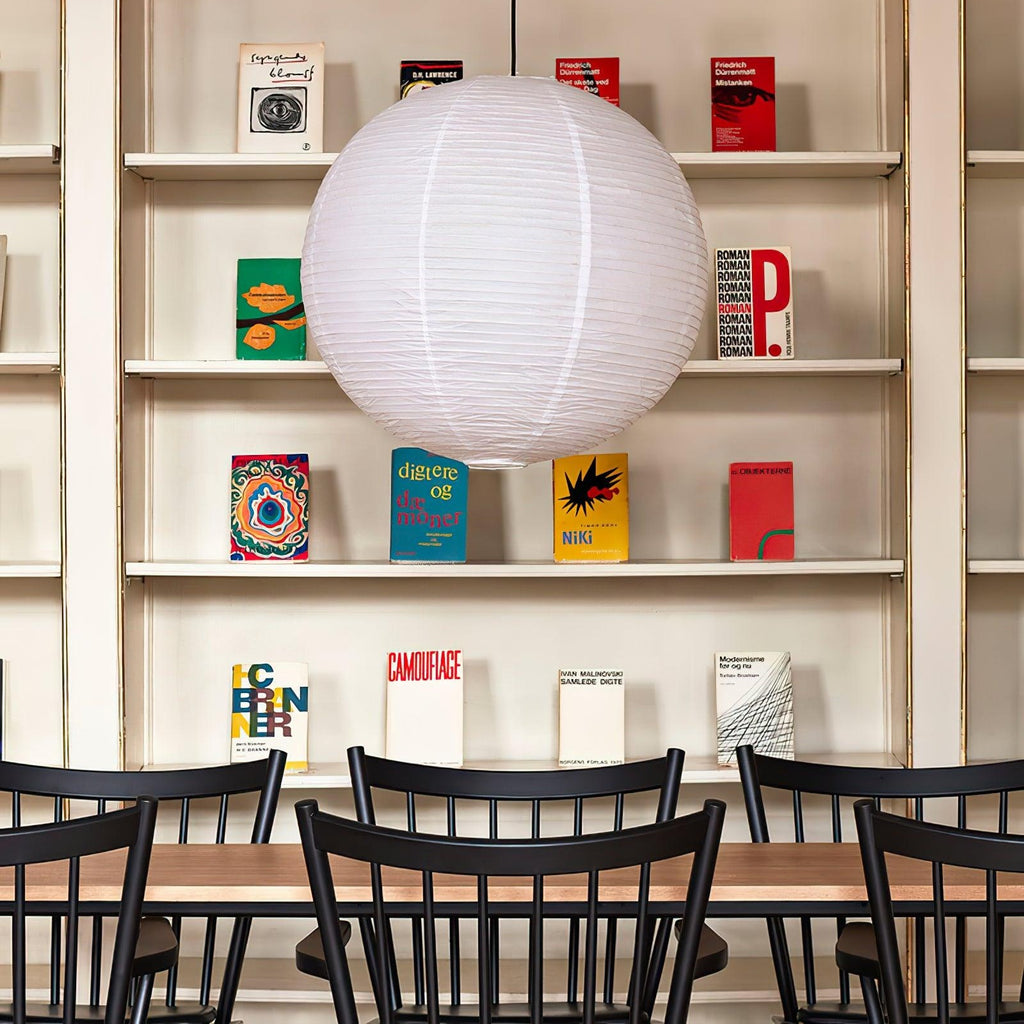 Washi Paper Ceiling Pendant Light Lighting Lobby