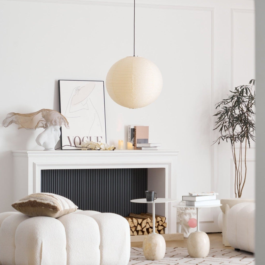 Washi Paper Ceiling Pendant Light Lighting Lobby