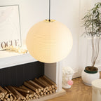 Washi Paper Ceiling Pendant Light Lighting Lobby