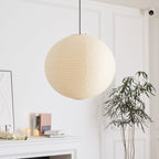 Washi Paper Ceiling Pendant Light Lighting Lobby
