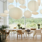 Washi Paper Ceiling Pendant Light Lighting Lobby