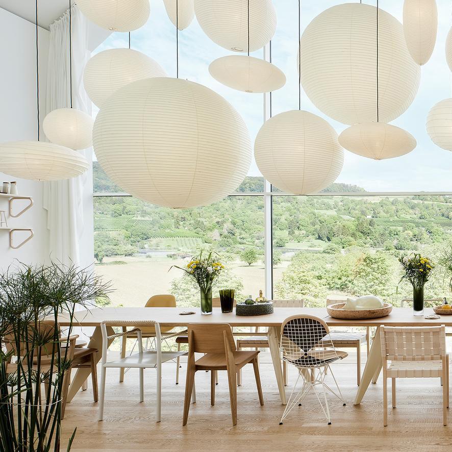 Washi Paper Ceiling Pendant Light Lighting Lobby