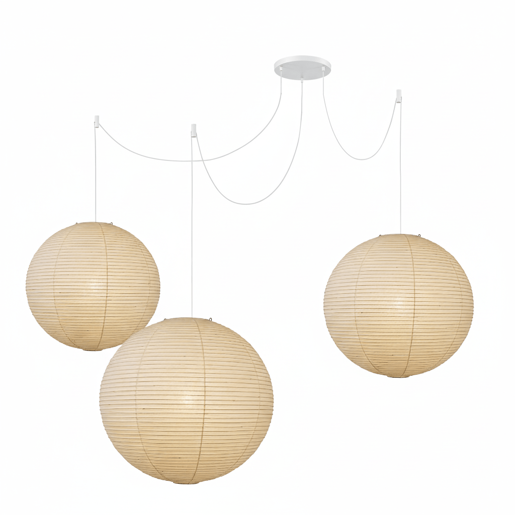 Washi Paper Ceiling Pendant Light Lighting Lobby