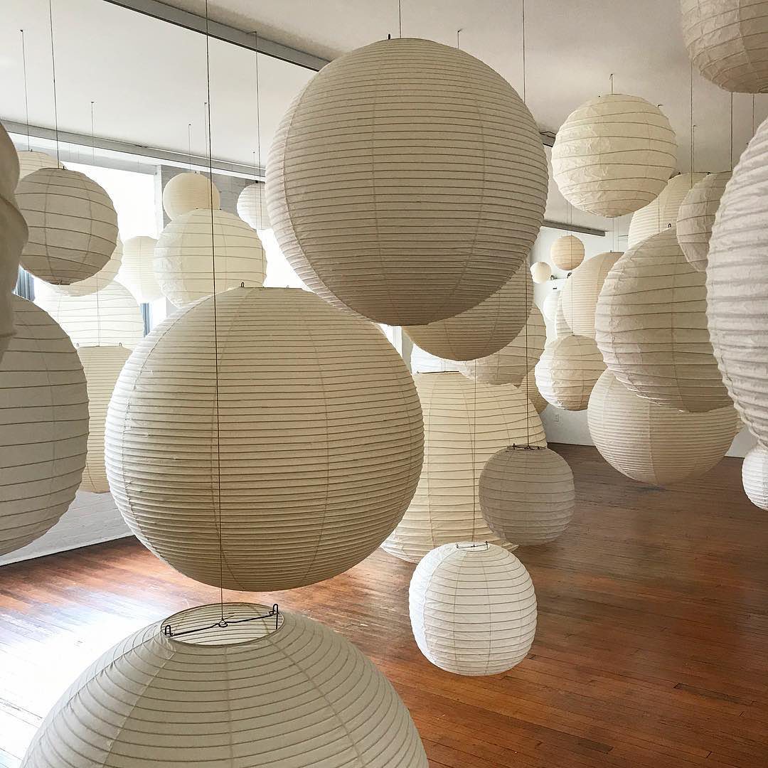 Washi Paper Ceiling Pendant Light Lighting Lobby