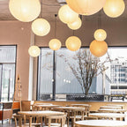 Washi Paper Ceiling Pendant Light Lighting Lobby