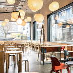 Washi Paper Ceiling Pendant Light Lighting Lobby