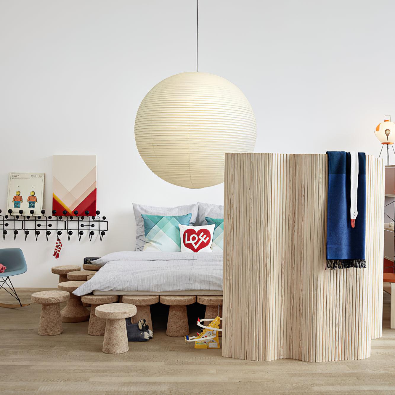 Washi Paper Ceiling Pendant Light Lighting Lobby