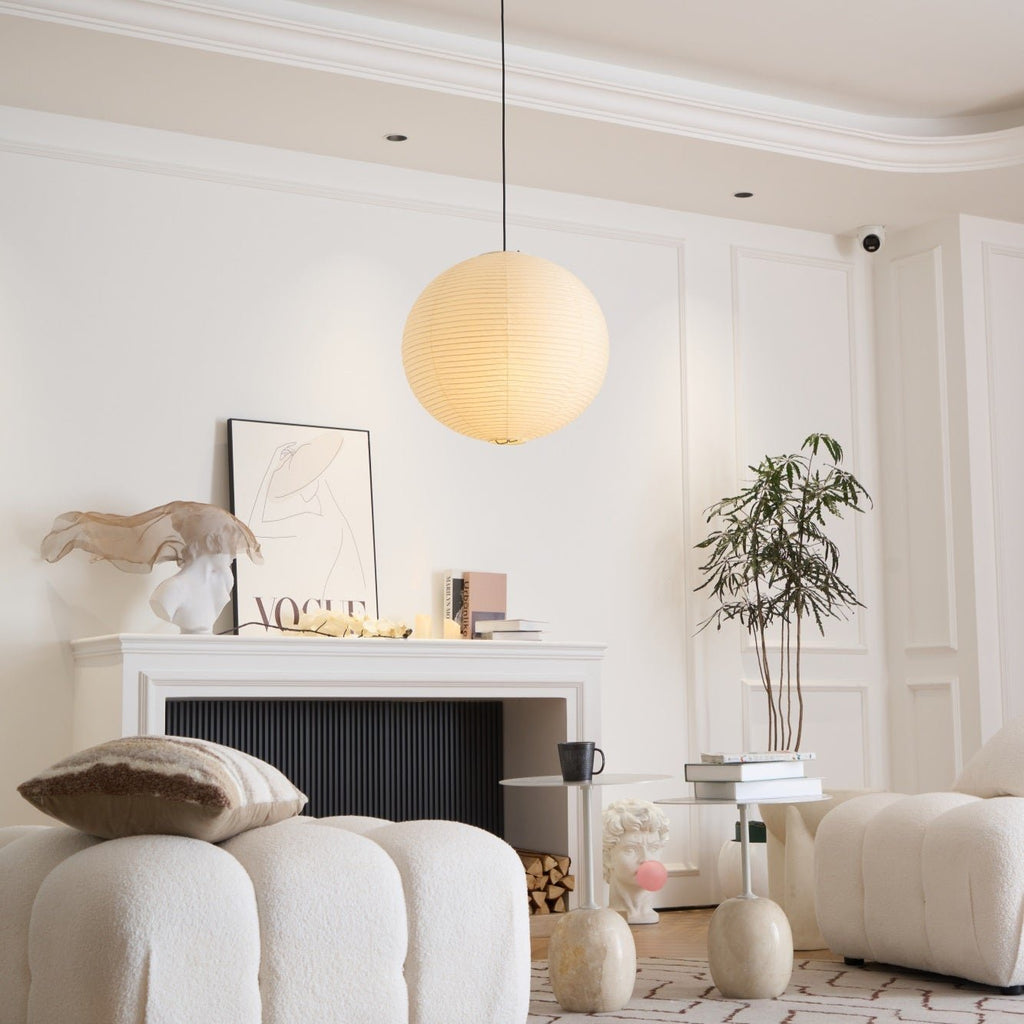 Washi Paper Ceiling Pendant Light Lighting Lobby